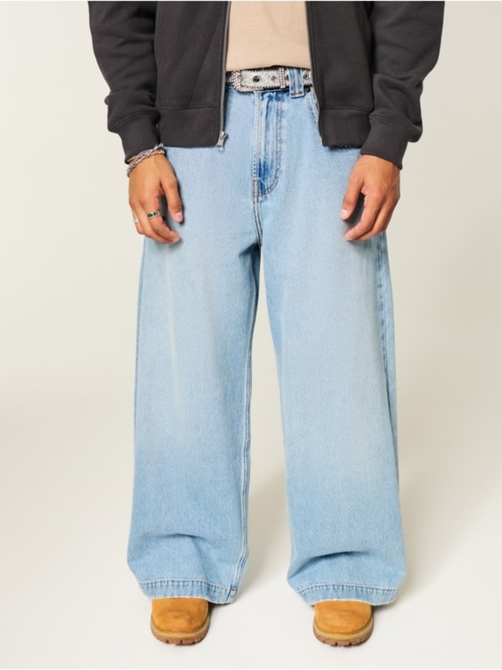 Hollister Light Blue Relaxed Straight Jeans